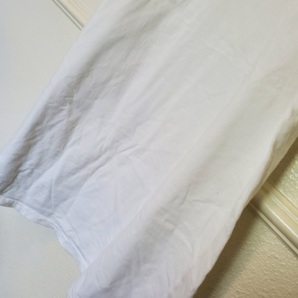 J. Crew Womens White 100% Cotton Scoop Neck Tank Dress Size Large Layering Basic - Picture 10 of 16